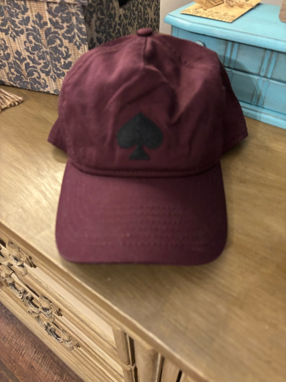 kate spade New York Burgundy Baseball Cap